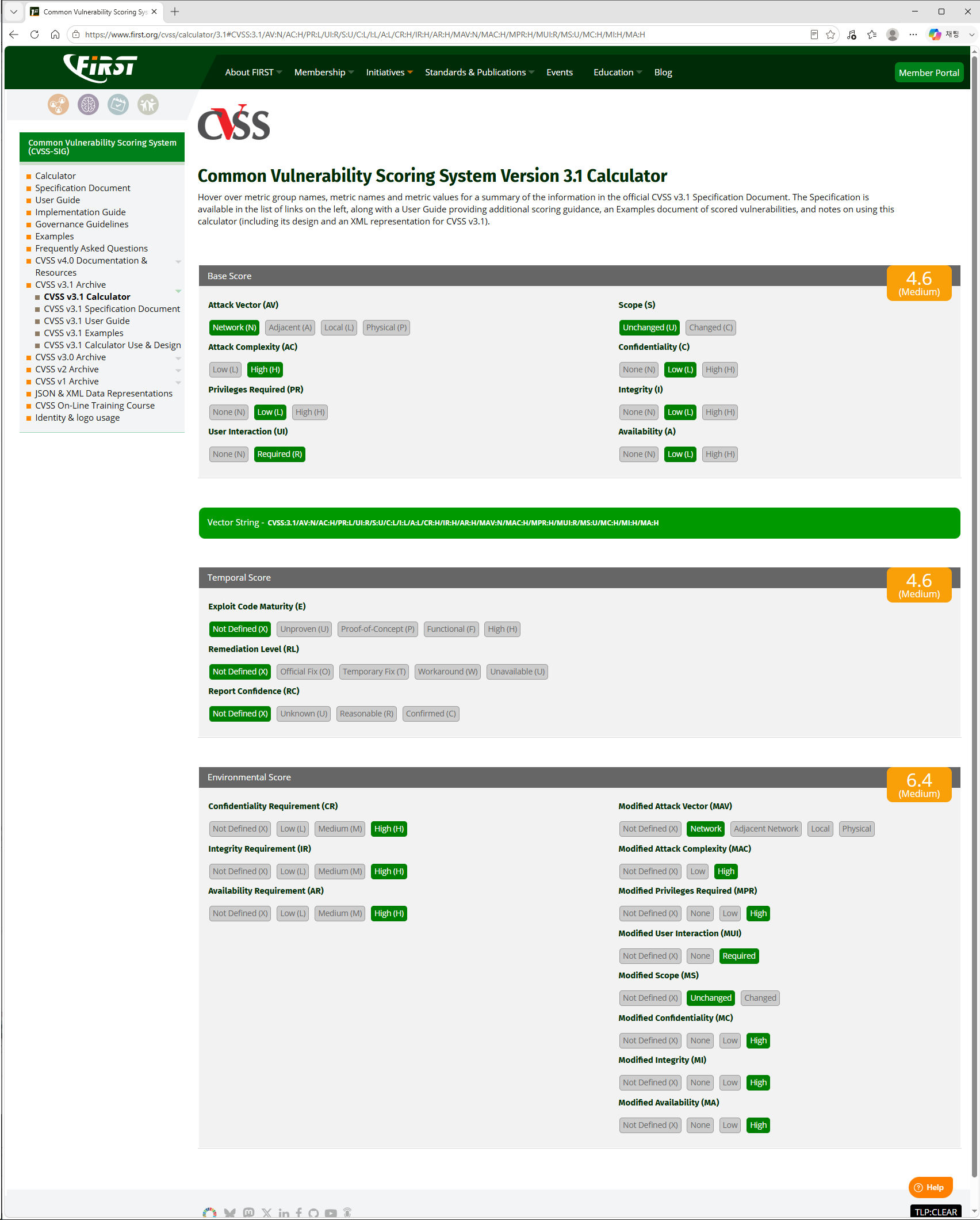 CVSS3.1